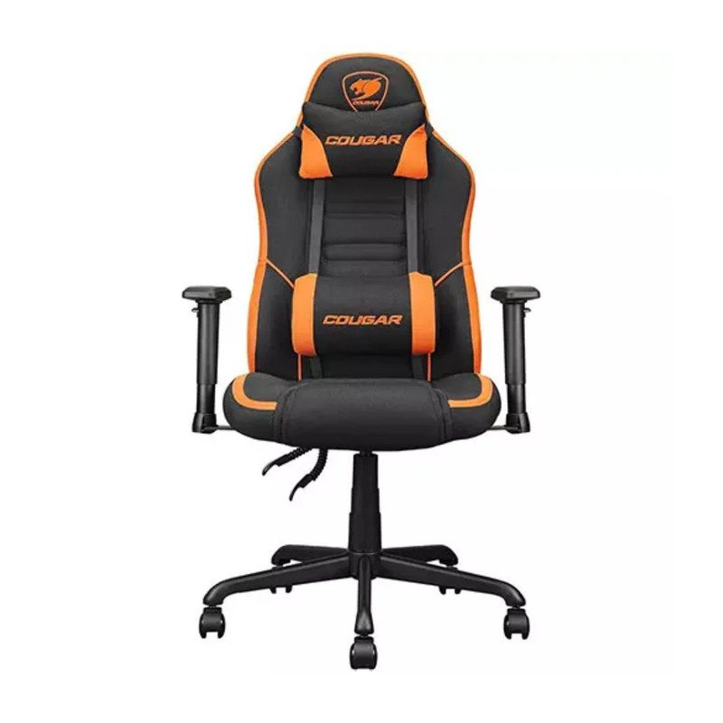 Cougar Fusion SF Woven Fabric Gaming Chair - Black/Orange - كرسي
